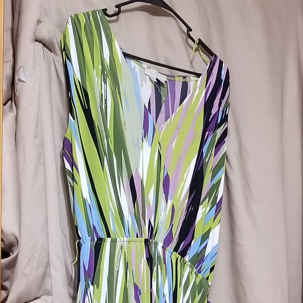 COPY - Sleveless Colorful Hi-Lo Maxi - Picture 2 of 10